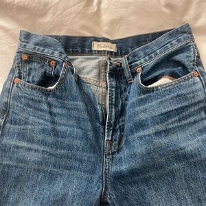 Madewell Straight Leg Blue Jeans